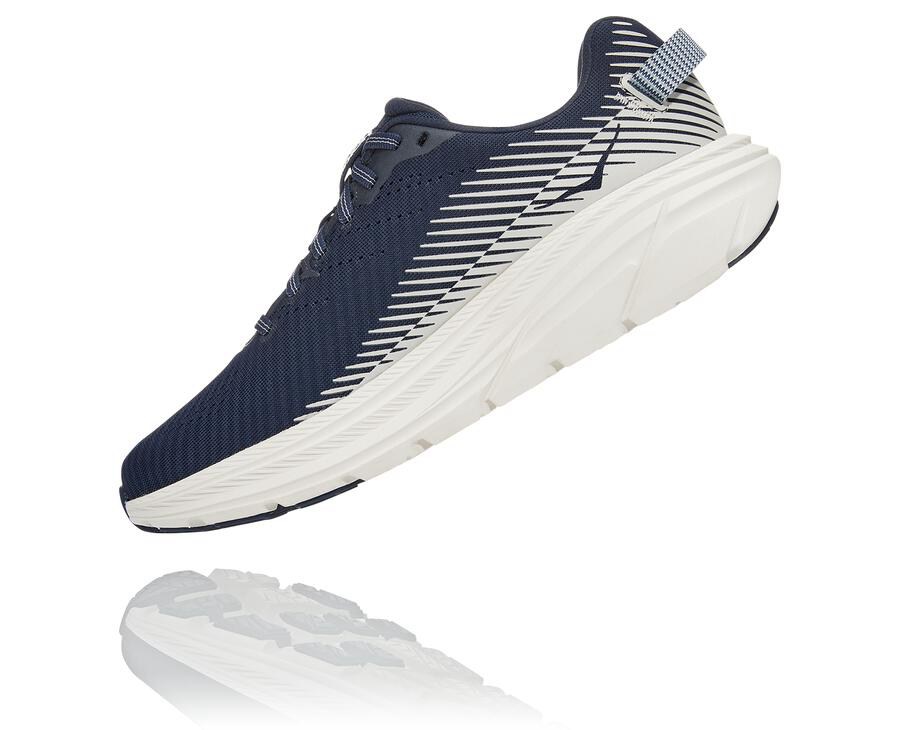 Tenis Hoka One One Feminino Azul Marinho/Branco - Rincon 2 - 762-OCRDSY